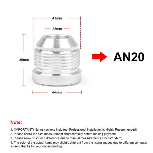 AN20 Car Oil Pipe Joint Breathable Pot Connector by buy2fix