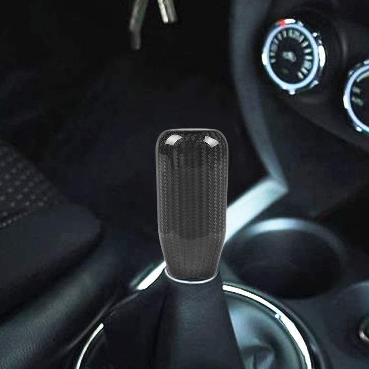 Universal Car Real Carbon Fiber Gear Head (Black) by buy2fix