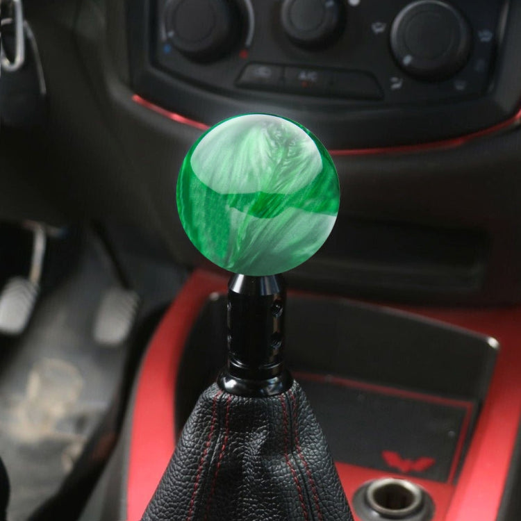 Car Modified Marble Star Gear Head Shifter Cover with Adapter (Green) by buy2fix