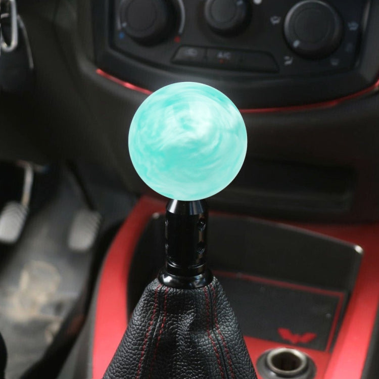 Car Modified Marble Star Gear Head Shifter Cover with Adapter (Light Green) by buy2fix