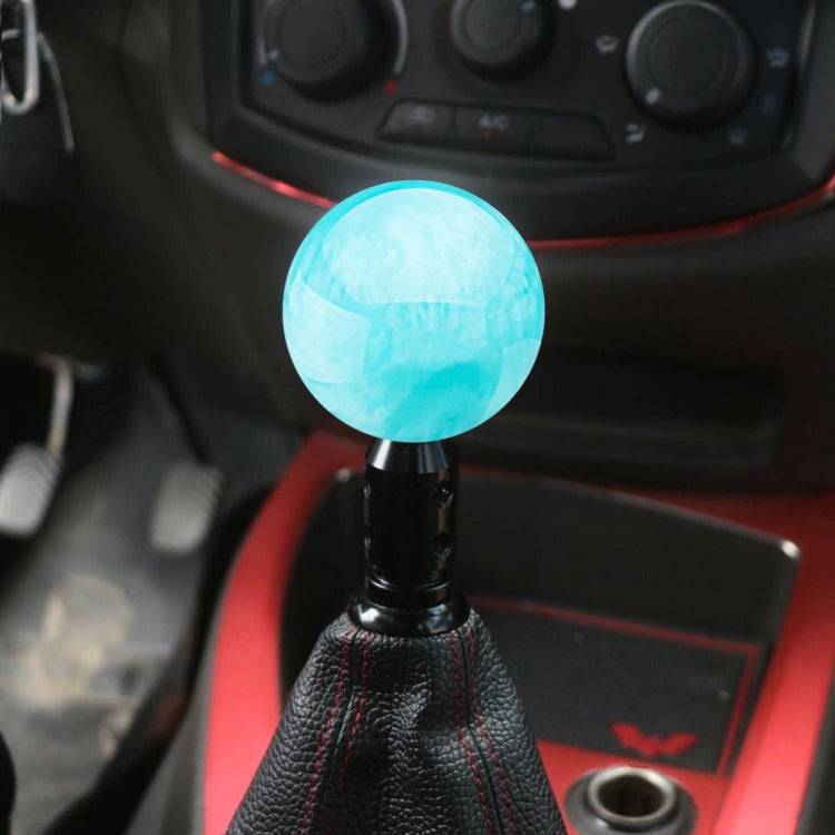 Car Modified Marble Star Gear Head Shifter Cover with Adapter (Light Blue) by buy2fix