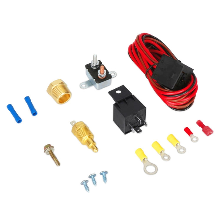 Car Temperature Sensor Switch Electric Cooling Fan Thermostat Wire Harness Assembly by buy2fix