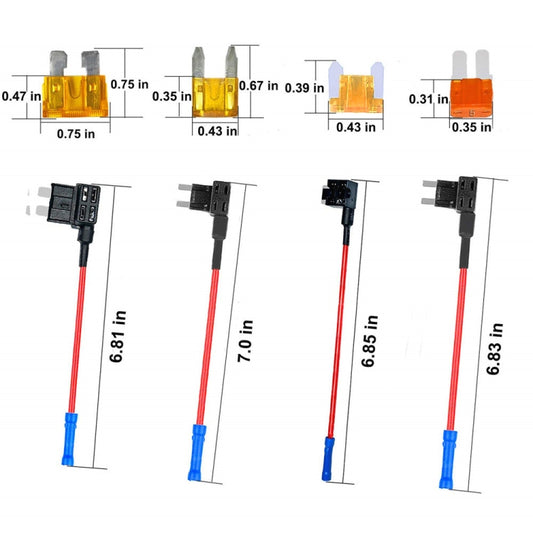 20 in 1 Car Blade Fuse Holder Kits with Cable by buy2fix