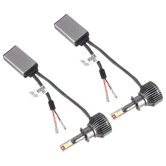 K11 1 Pair H1 12V / 85W / 6000K / 9000LM Car LED Headlight (White Light) by buy2fix