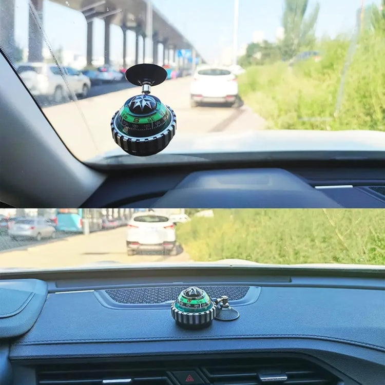 LC530 Car Compass Ball Compass Car Decoration With Suction Cup by buy2fix