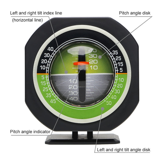 PDY-5 Car Inclinometer Level Meter Car Decoration with LED Light by buy2fix