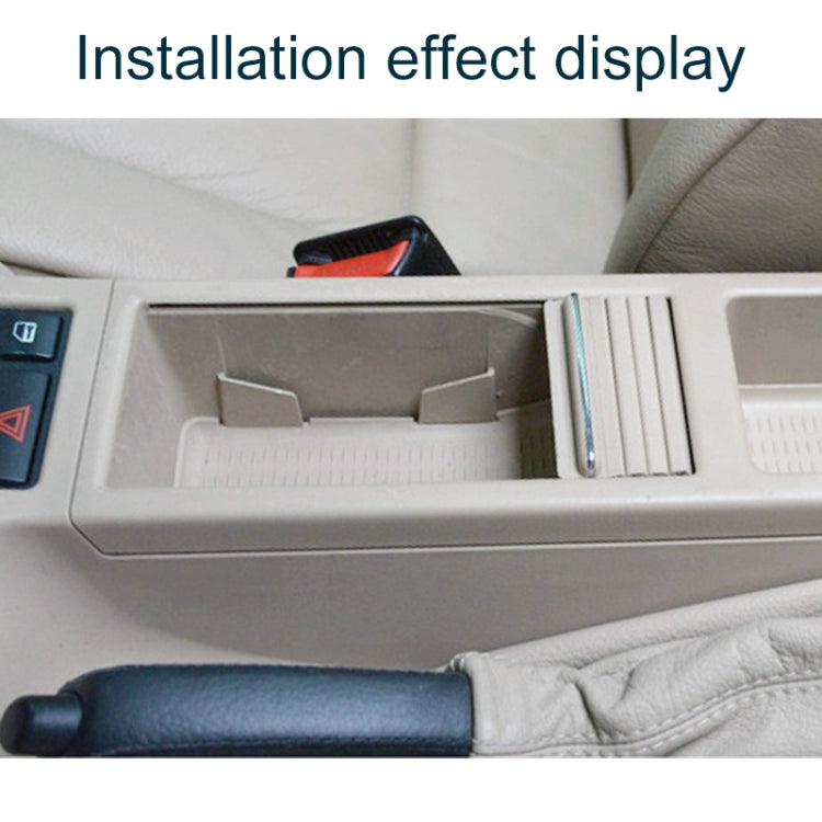 For BMW 3 Series E46 Left Driving Car Center Console Water Cup Holder Cover 51167038333(Black) by buy2fix