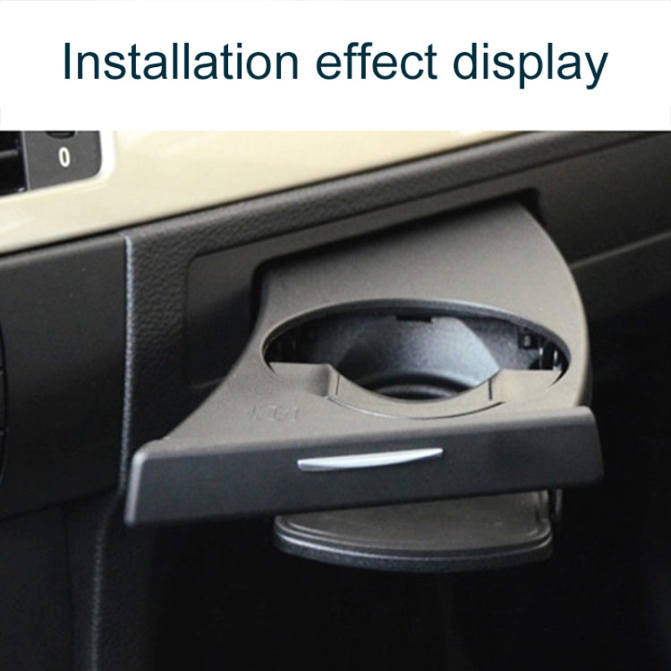 For BMW 3 Series E90 Left Driving Car Dashboard Left Side Water Cup Holder 5141 9173 463(Black) by buy2fix