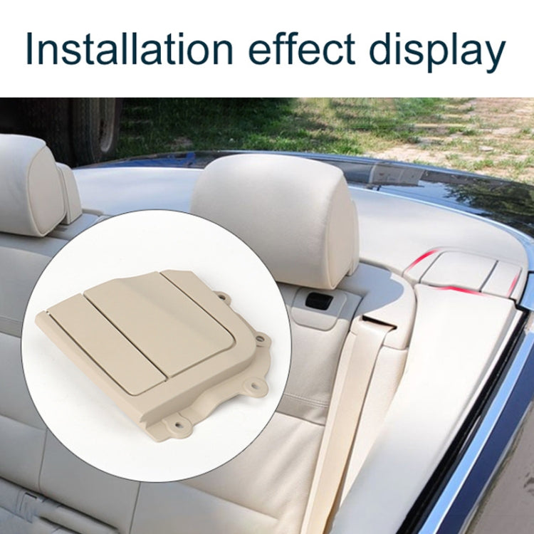 For BMW 3 Series E93 Left Driving Car Convertible Rear Platform Left Hinge Cover Folding Cover 5437 7174 545(Black) by buy2fix