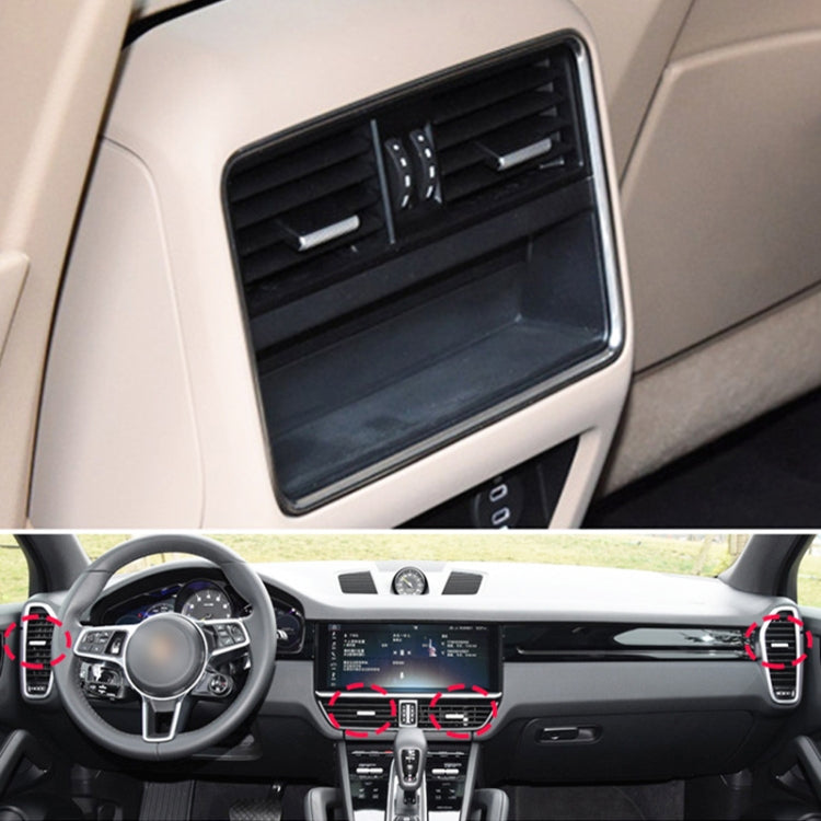 For Porsche Cayenne 2017-2021 Left Driving Car Air Conditioner Vent Paddle Strip 9Y0820952GOB by buy2fix