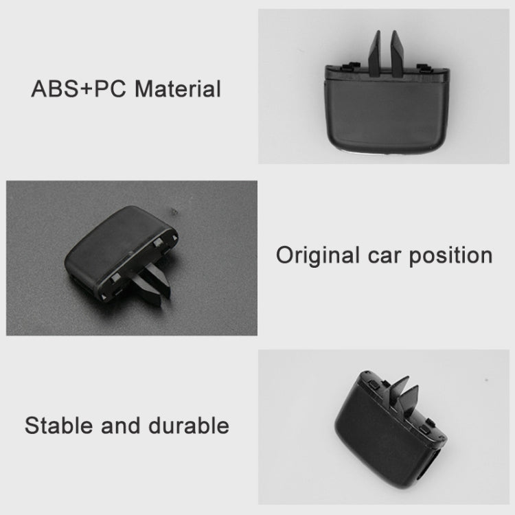 For Toyota Previa Left-hand Drive Car Left and Right Air Conditioning Air Outlet Paddle 55670-28250 (Black) by buy2fix