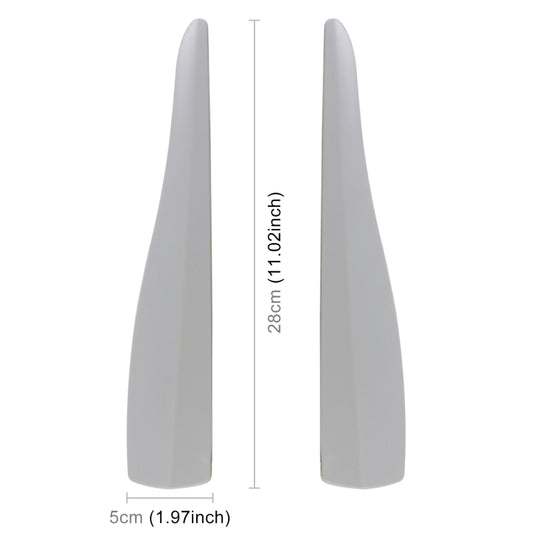 1 Pair Car Solid Color Silicone Bumper Strip, Style: Short (Grey) by buy2fix