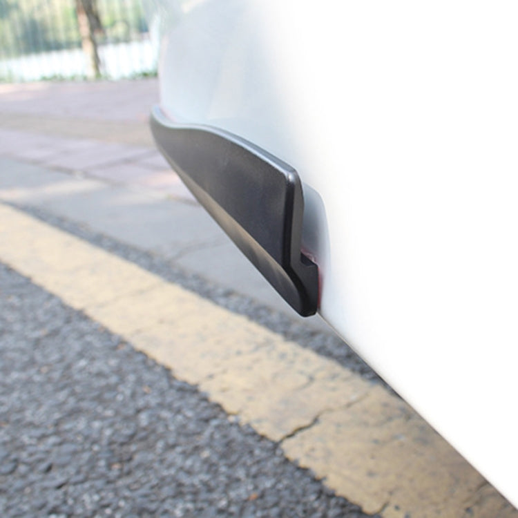 1 Pair Car Carbon Fiber Silicone Bumper Strip, Style: Short (White) by buy2fix