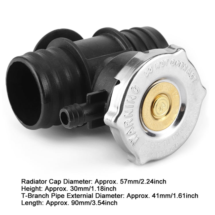 For Jeep Wrangler Radiator Coolant Hose Connector with Cover 55116901AA by buy2fix