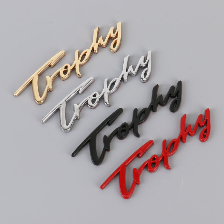 Car TROPHY Personalized Aluminum Alloy Decorative Stickers, Size: 11.5x2.5x0.35cm (Red) by buy2fix