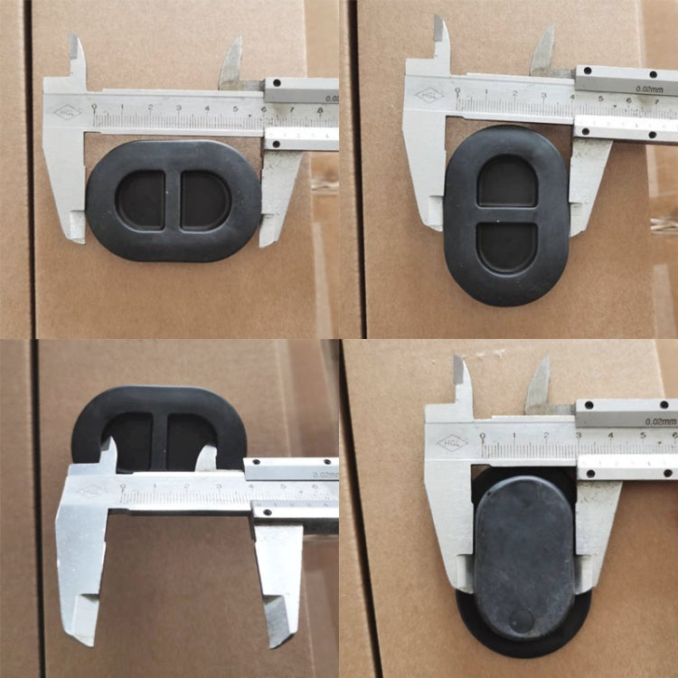 For Jeep Wrangler JL 2018-2020 4 in 1 Car Floor Mat Drain Hole Rubber Plug by buy2fix