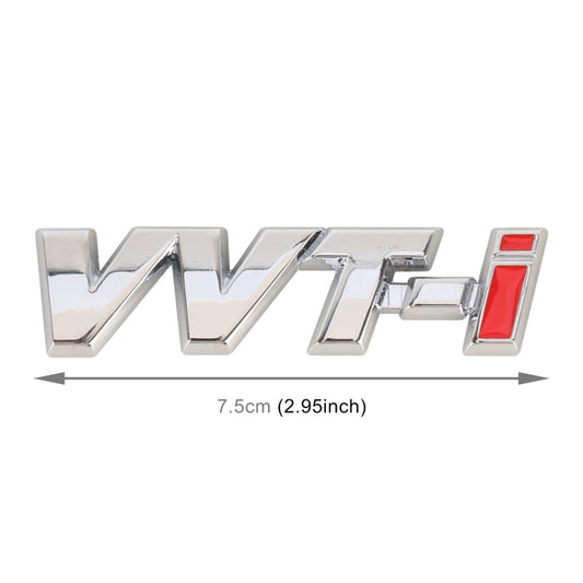 Car WT-i Personalized Aluminum Alloy Decorative Stickers, Size:7.5 x 2cm (Silver) by buy2fix