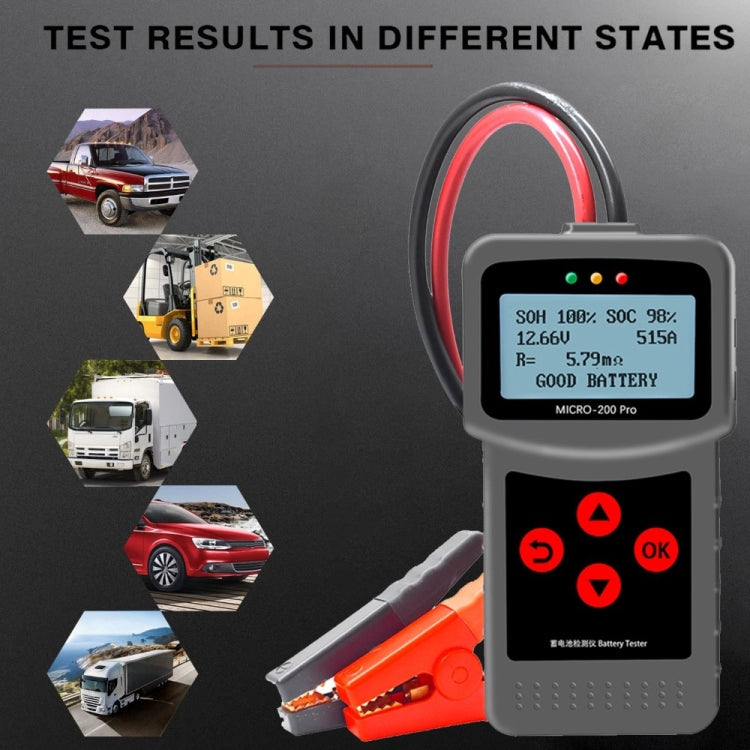 MICRO-200 PRO Car Battery Tester Battery Internal Resistance Life Analyzer, Nordic Version by buy2fix