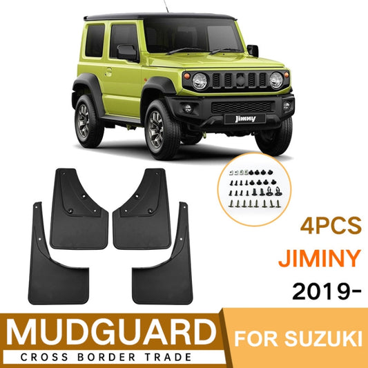 For Suzuki Jimny 2019-2023 4pcs/Set Car Auto Soft Plastic Splash Flaps Fender Guard by buy2fix