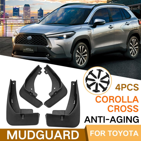 For Toyota Corolla Cross 2020-2025 4pcs/Set Car Auto Soft Plastic Splash Flaps Fender Guard by buy2fix