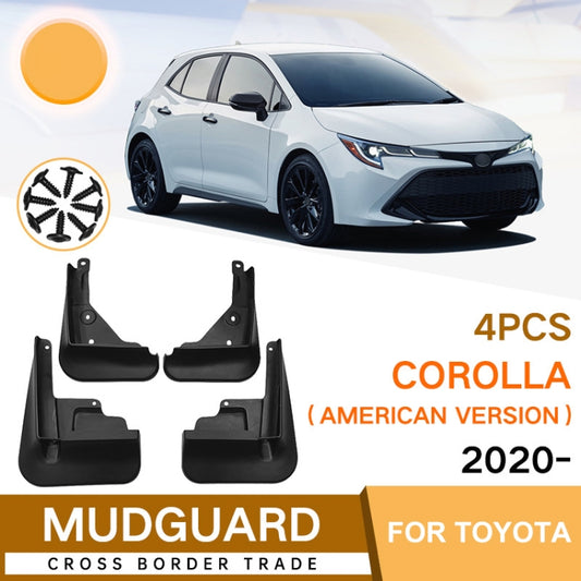 For Toyota Corolla 2020-2023 US 4pcs/Set Car Auto Soft Plastic Splash Flaps Fender Guard by buy2fix