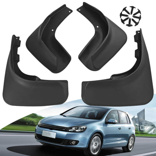 For Volkswagen Golf 6 2009-2013 4pcs/Set Car Auto Soft Plastic Splash Flaps Fender Guard by buy2fix