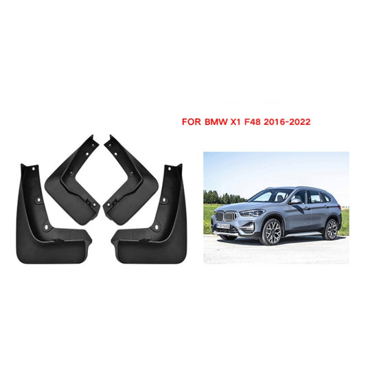 For BMW X1 F48 2016-2022 4pcs/Set Car Auto Soft Plastic Splash Flaps Fender Guard by buy2fix