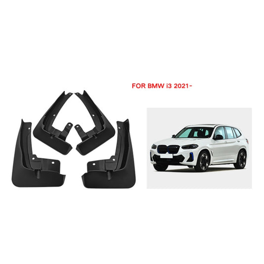 For BMW iX3 Electric 2021-2022 4pcs/Set Car Auto Soft Plastic Splash Flaps Fender Guard by buy2fix