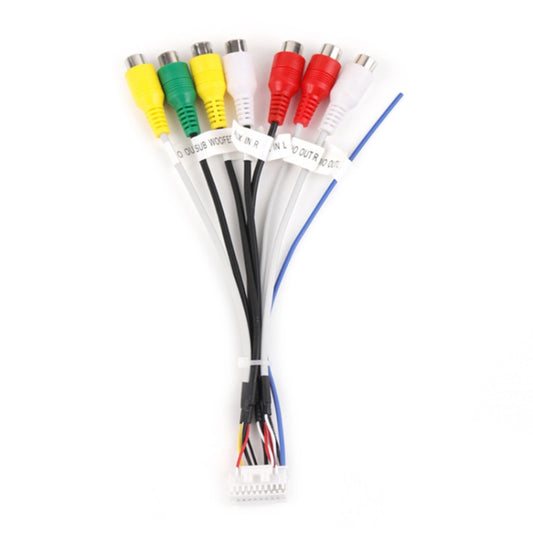 Palminfo Android Navigation 20-pin Plug RCA Video Audio Modified Tail Cable by buy2fix