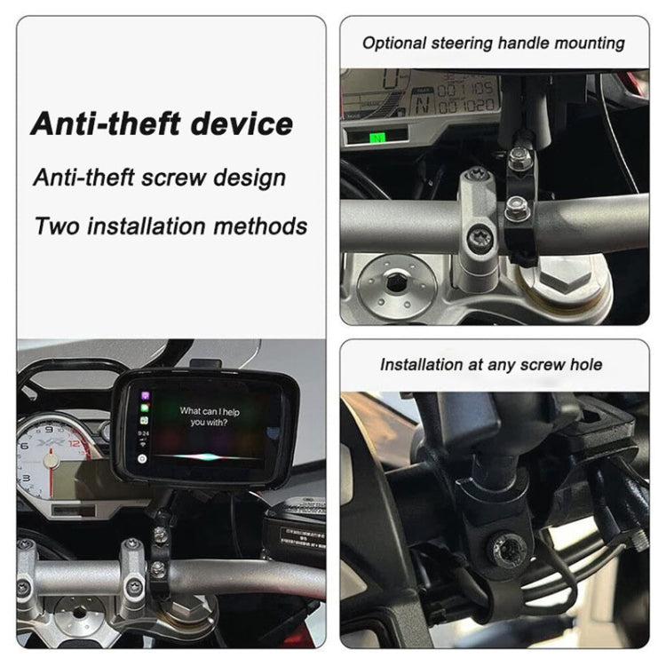 P502M Motorcycles Portable Waterproof 5 inch Wireless Carplay GPS Navigator by buy2fix