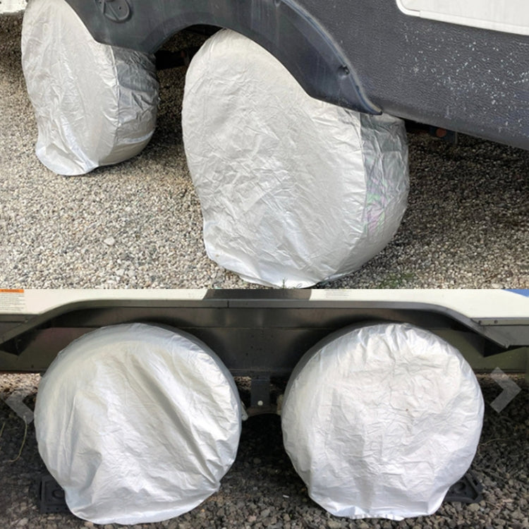 4pcs / Set Car Tire 420D Oxford Cloth Protective Cover, Diameter: 83-89cm, Width: 34cm by buy2fix