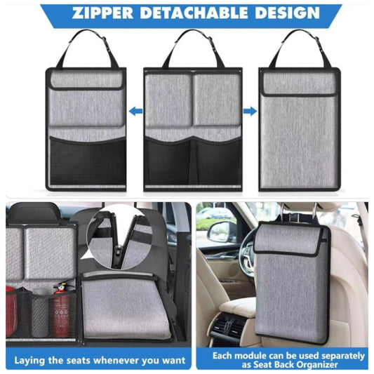 Car Hanging Back Seat Trunk Storage Bag Trunk Oxford Cloth Hanging Bag (Grey) by buy2fix