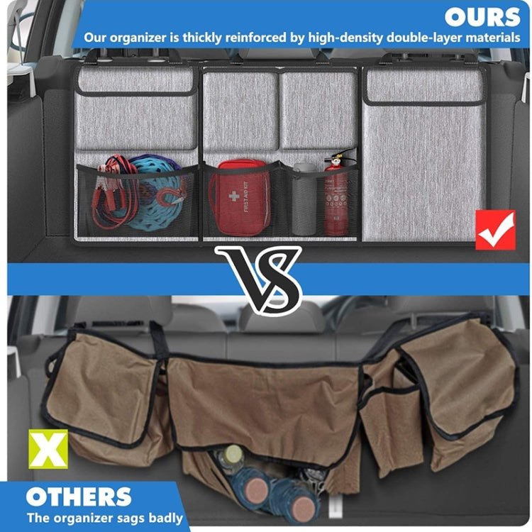 Car Hanging Back Seat Trunk Storage Bag Trunk Oxford Cloth Hanging Bag (Grey) by buy2fix