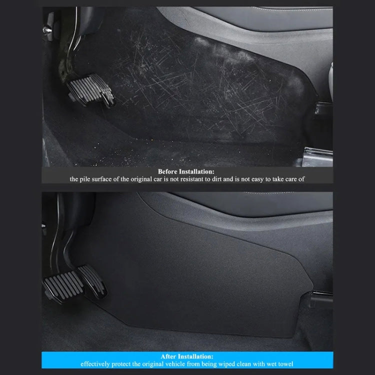 For Tesla Model Y 2pcs / Set Car Center Console Side Anti-Kick Pad by buy2fix