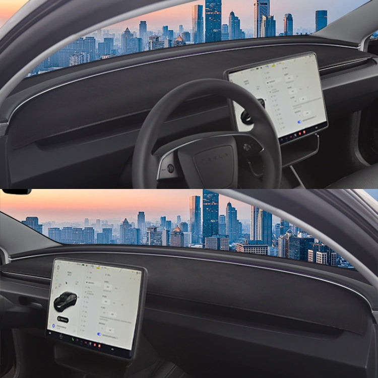 For Tesla Model 3 / Y Car Dashboard Lightproof Mat Sun Protection Sunshade Mat by buy2fix