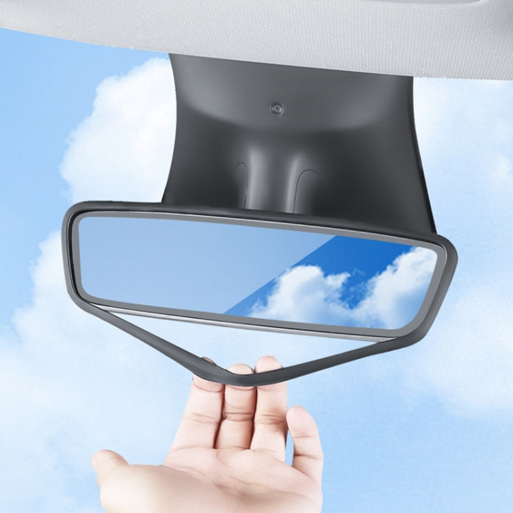 For Tesla Model 3 / Y Car Interior Rearview Mirror Silicone Protective Cover (White) by buy2fix