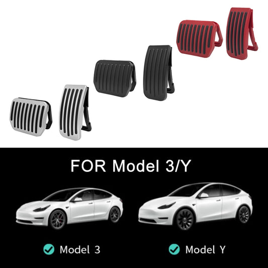 For Tesla Model 3 / Y Snap-on Car Accelerator Brake Pedal (Red) by buy2fix