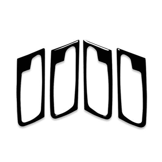 4pcs Set For BMW X5 E70 2008-2014 Car Door Handle Decorative Sticker, Left and Right Drive Universal(Black) by buy2fix