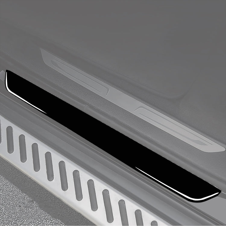 Car Door-step Decorative Sticker for BMW X5 E70 2008-2013 / X6 E71 2009-2014, Left and Right Drive Universal (Black) by buy2fix