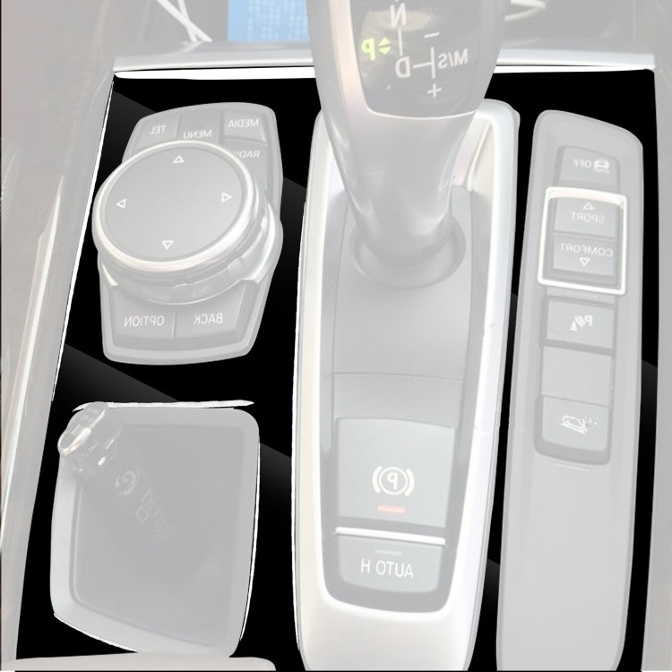 Car Right Drive Gear Panel Decorative Sticker for BMW X5 / X6 F15 F16 2014-2017(Black) by buy2fix
