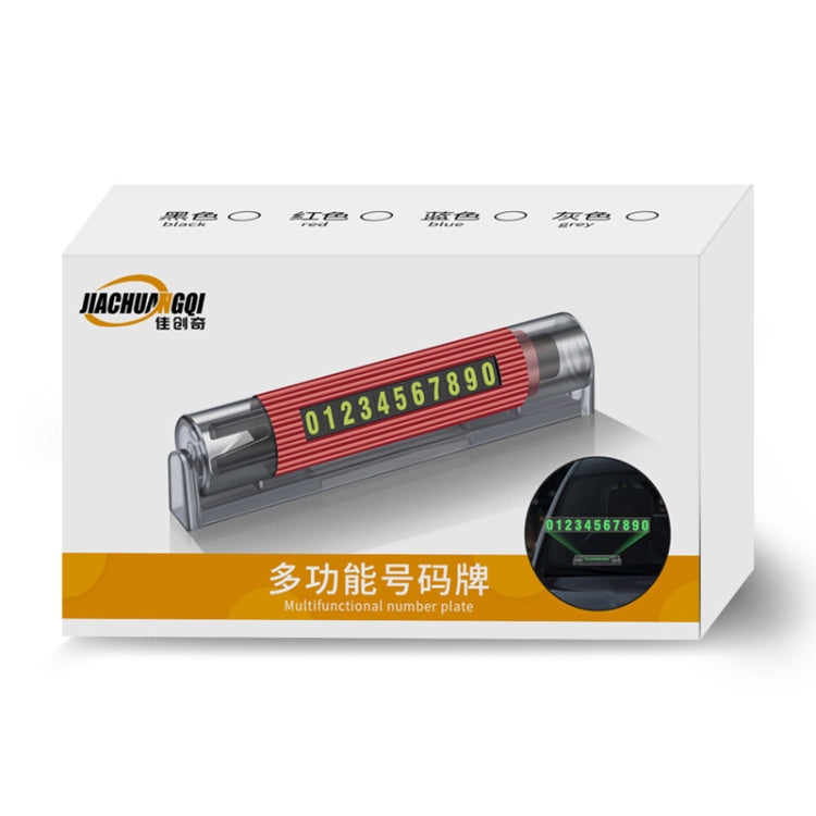 Car Multi-functional Emergency Safety Hammer Temporary Parking Dual Number Plate (Blue) by buy2fix