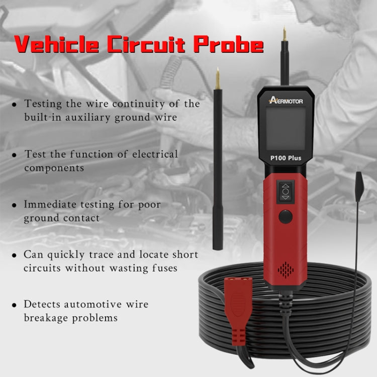 AERMOTOR P100 Plus 12V 24V Car Circuit Tester by buy2fix
