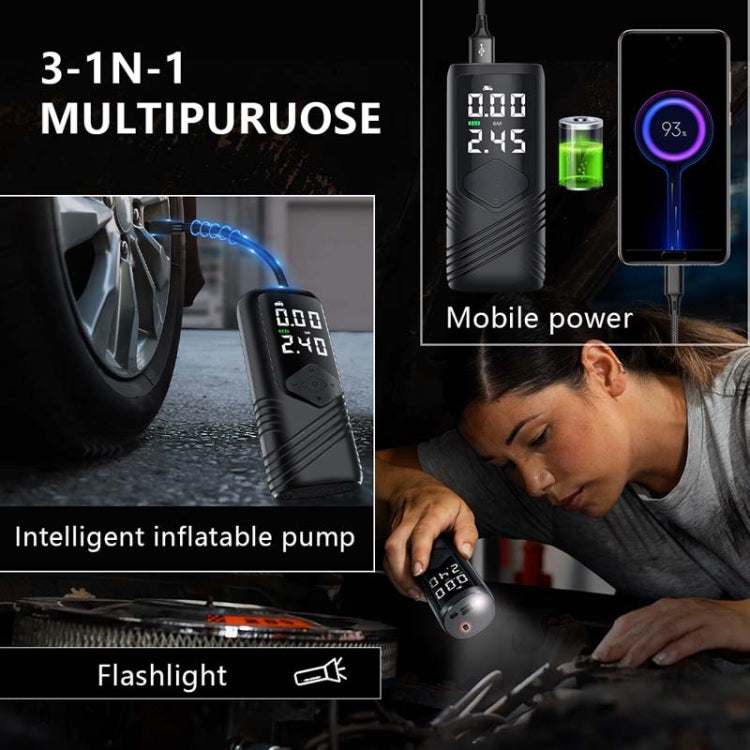 Portable Car Multi-function Digital Display Tire Wireless Electric Air Pump by buy2fix