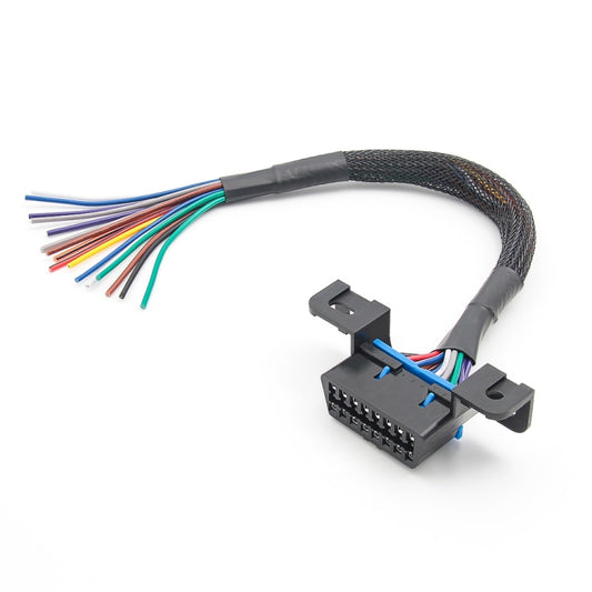 18AWG OBD 16 Pin OBD Cable Opening Line OBD 2 Extension Cable, Cable Length: 30cm by buy2fix