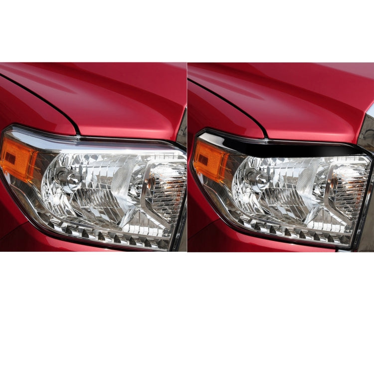 Pair Car Lamp Eyebrow Soft Decorative Sticker for Toyota Tundra 2014-2018 by buy2fix