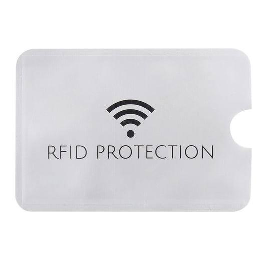 100pcs Aluminum Foil Anti Theft RFID Blocking Sleeve Card Protector, Size: 9.1*6.3cm by buy2fix