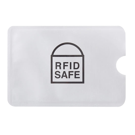 100pcs Aluminum Foil Anti Theft RFID Blocking Sleeve Card Protector, Size: 9.1*6.3cm by buy2fix