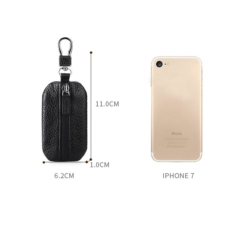TP-9016 Litchi Texture Waterproof Zipper Car Key Bag (Green) by buy2fix