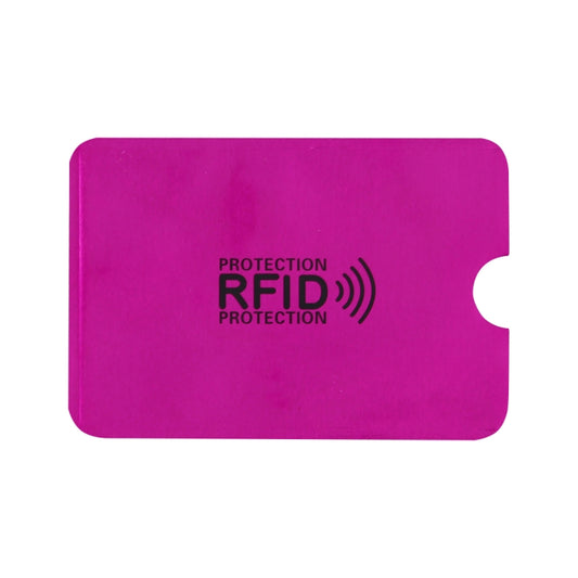 100pcs Aluminum Foil RFID Blocking Credit Card ID Bank Card Case Card Holder Cover, Size: 9 x 6.3cm (Purple) by buy2fix