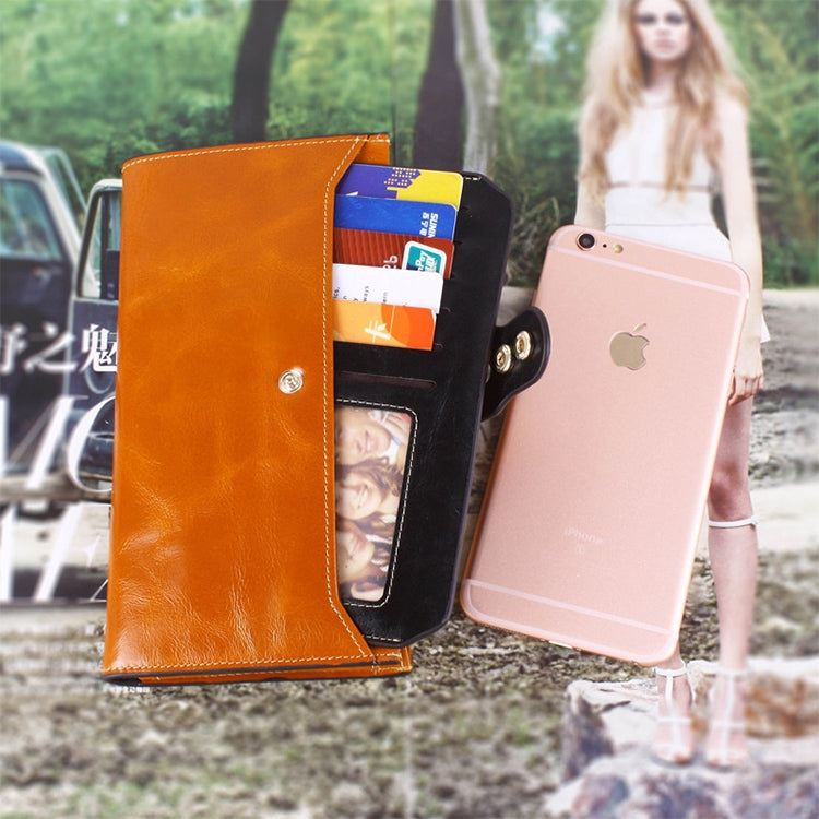 8239 Antimagnetic RFID Multi-function Leather Lady Wallet Large-capacity Purse with Detachable Card Holder (Rose Purple) by buy2fix